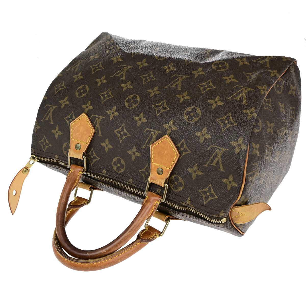 Louis Vuitton Speedy 30, Brown, Canvas, handbag