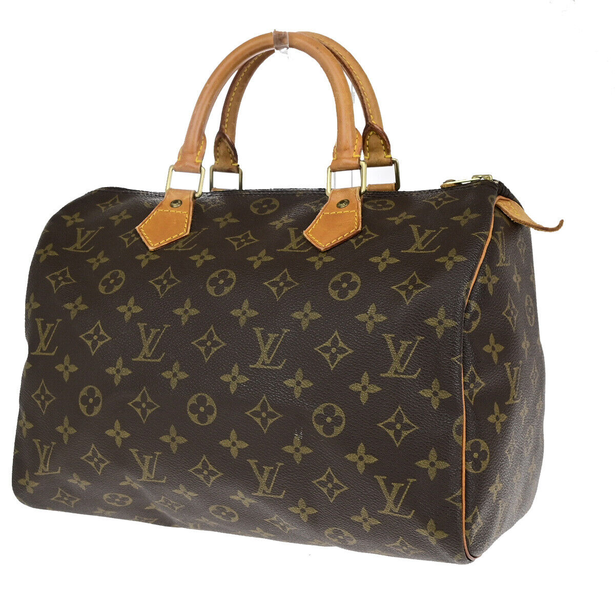 Louis Vuitton Speedy 30, Brown, Canvas, handbag