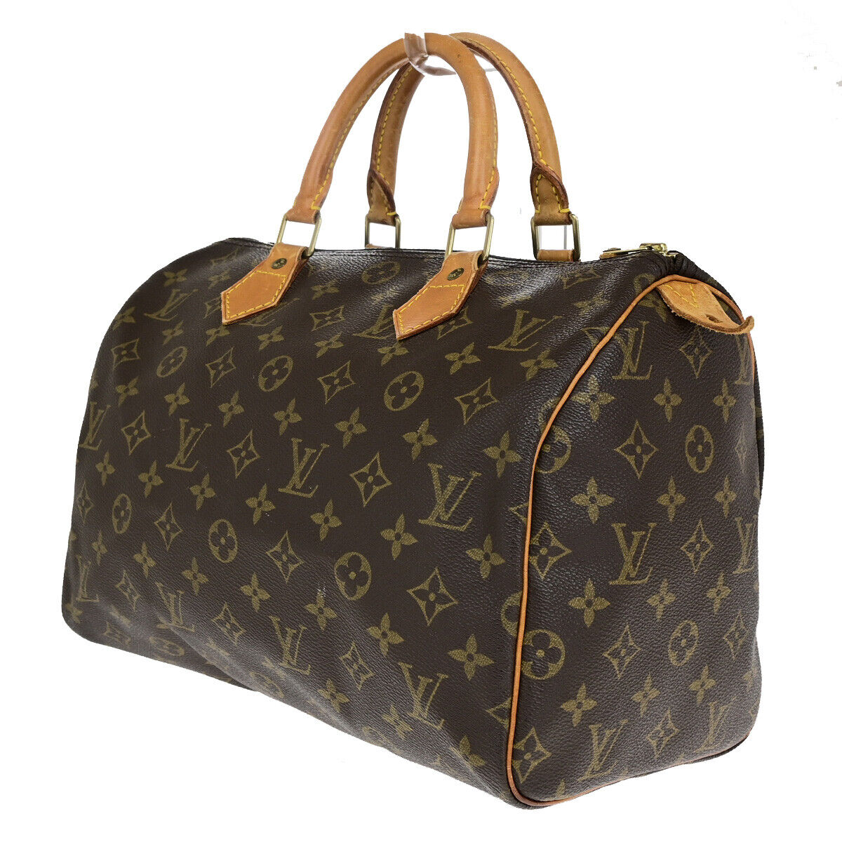 Louis Vuitton Speedy 30, Brown, Canvas, handbag