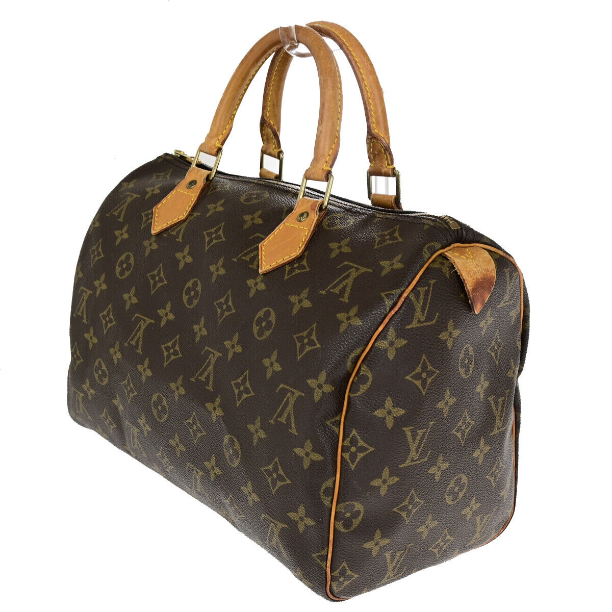 Louis Vuitton Speedy 30, Brown, Canvas, handbag