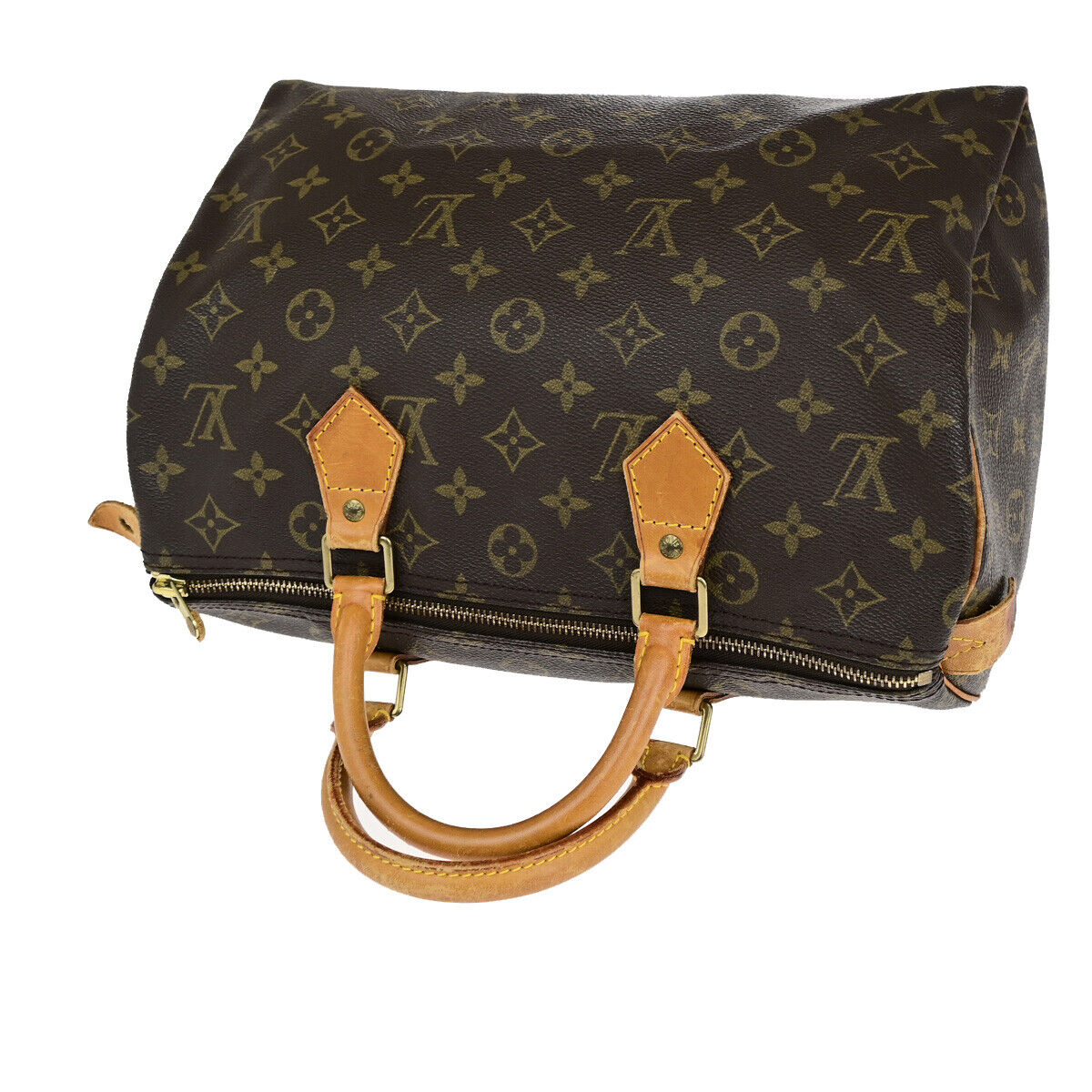 Louis Vuitton Speedy 30, Brown, Canvas, handbag