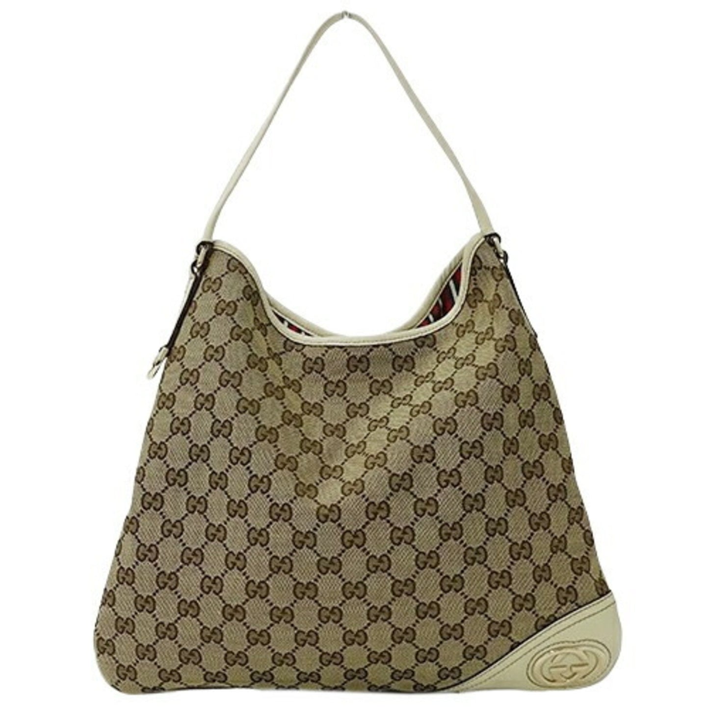 Gucci, Beige, Canvas, tote