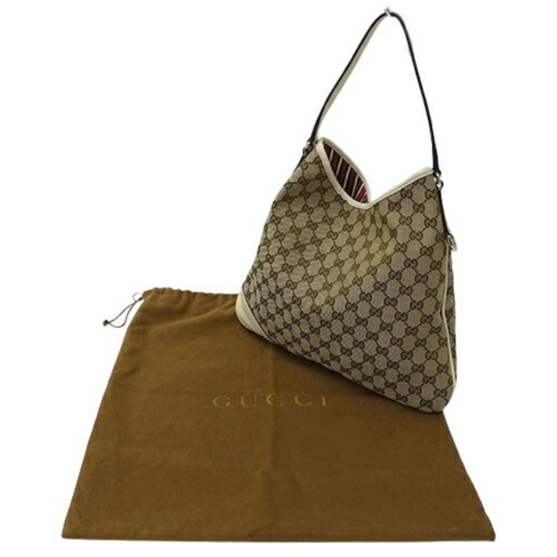 Gucci, Beige, Canvas, tote