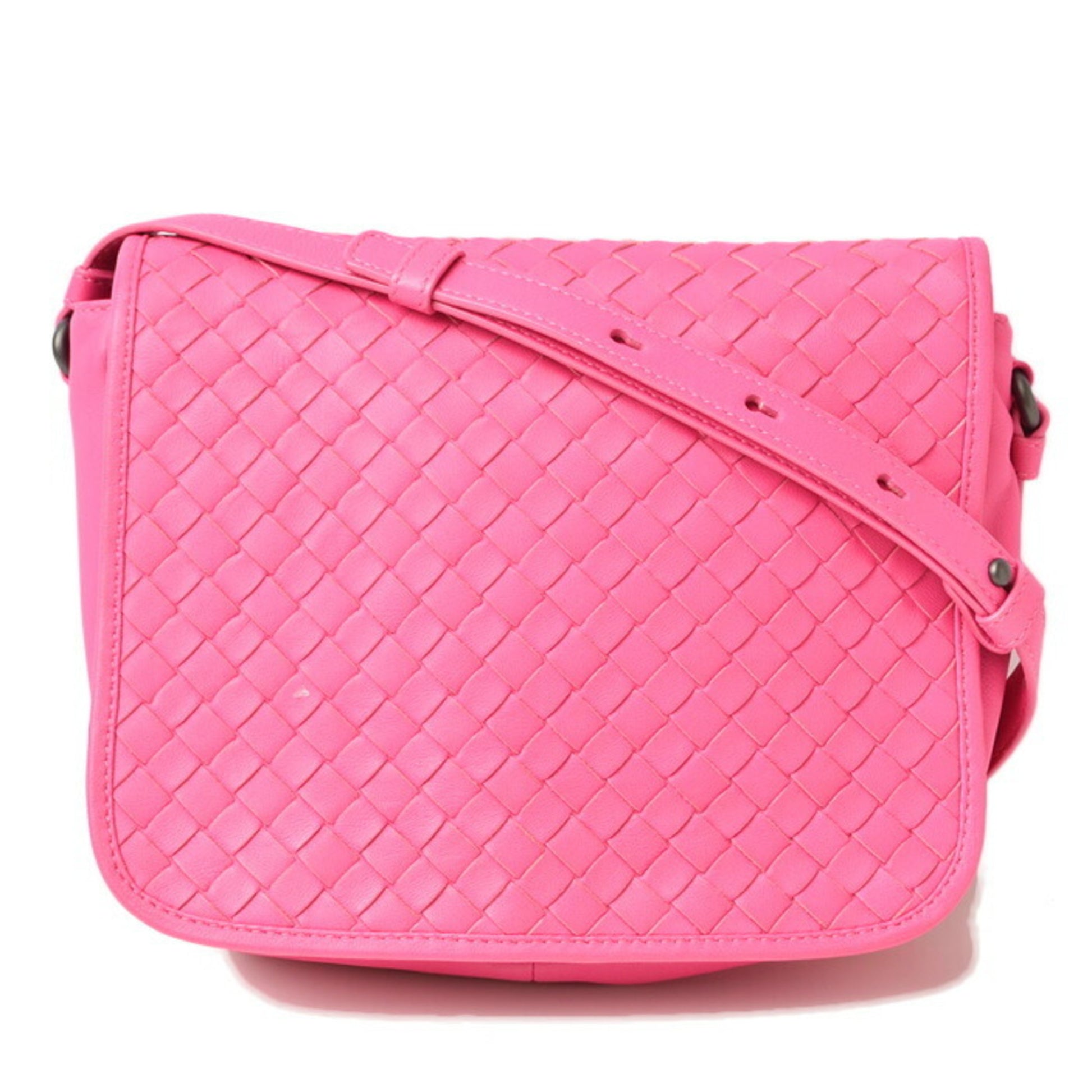 Bottega Veneta Intrecciato, Pink, Leather, shoulder