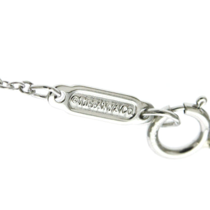 Tiffany & Co. Solitaire Pendant Platinum with Emerald Cut Diamond, Silver, Platinum, Necklace