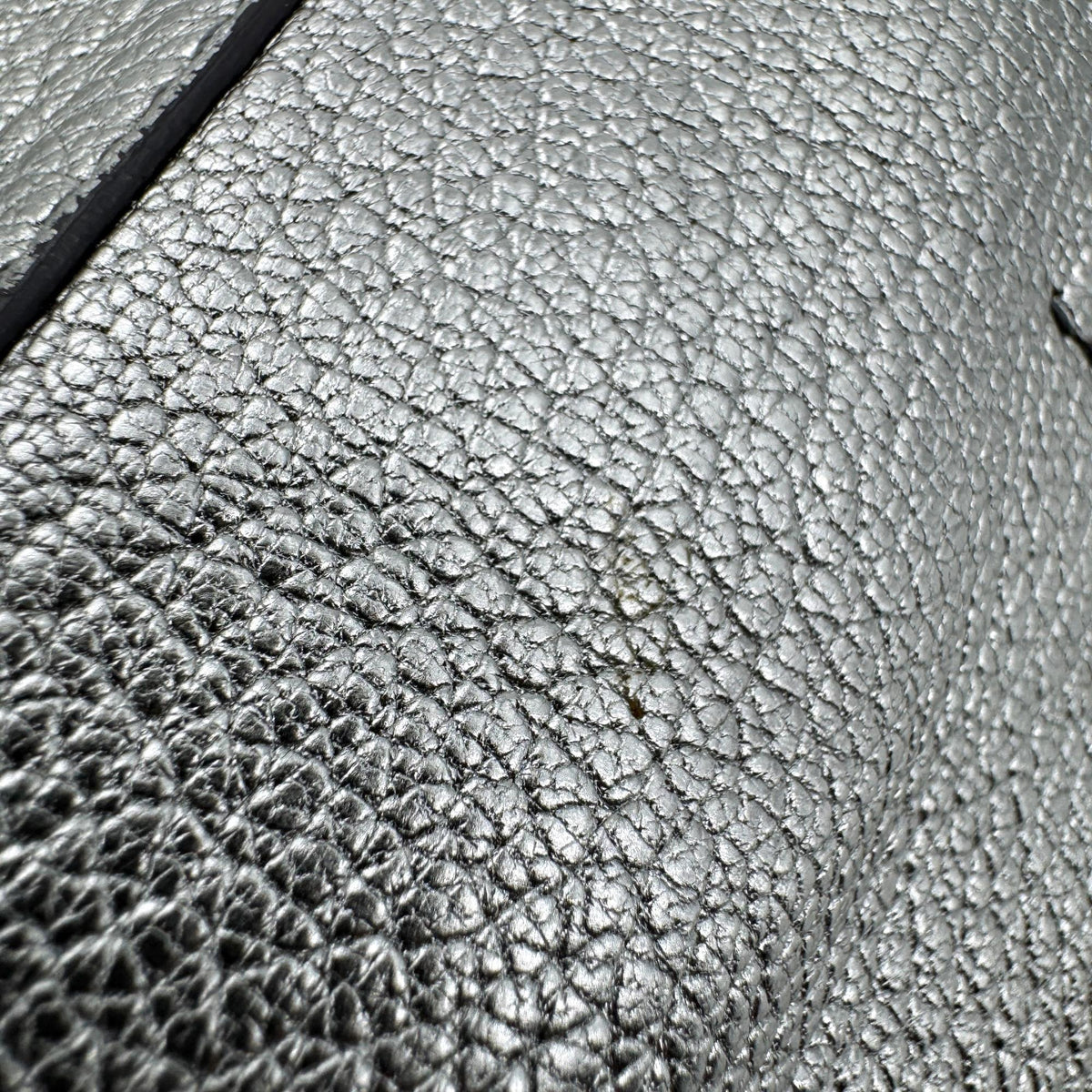 Balenciaga Everyday Patent, Silver, Leather, Tote Bag