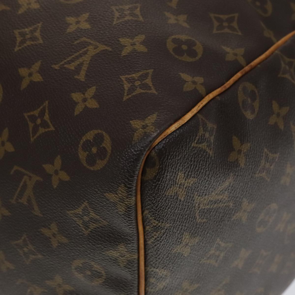Louis Vuitton Keepall 60, Brown, Canvas, travel