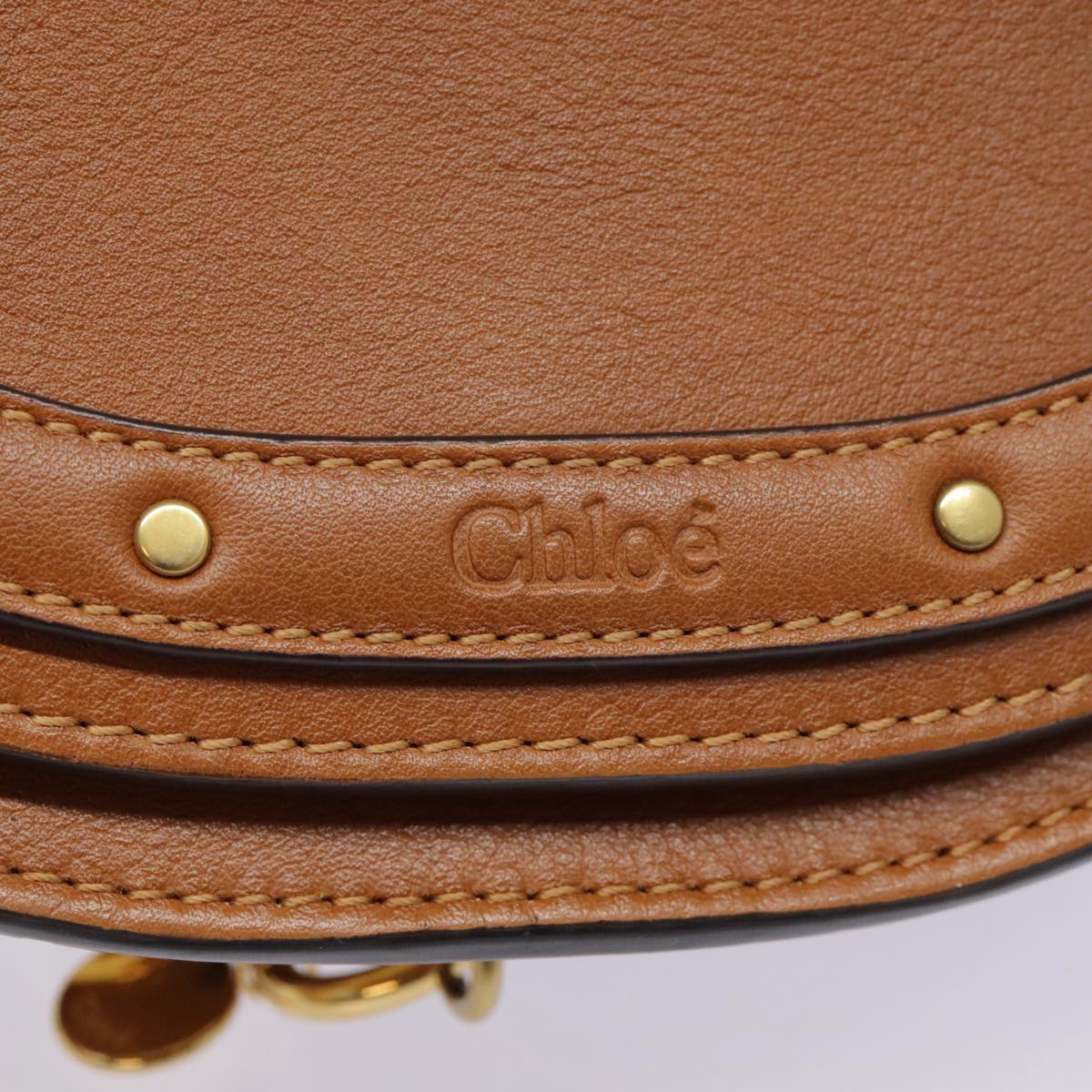 Chloé Nile, Brown, Leather, handbag