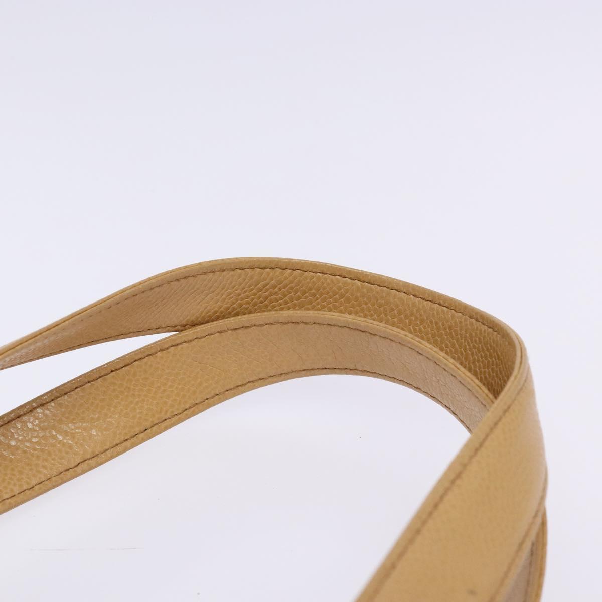 Chanel Coco Mark, Beige, Leather, tote
