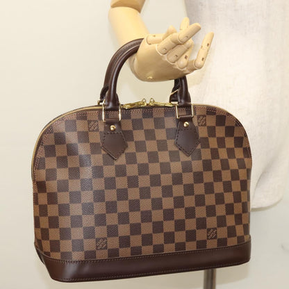 Louis Vuitton Alma, Brown, Canvas, handbag