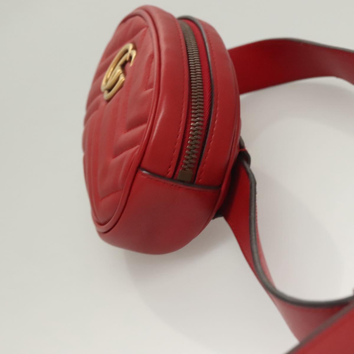 Gucci GG Marmont, Red, Leather, shoulder