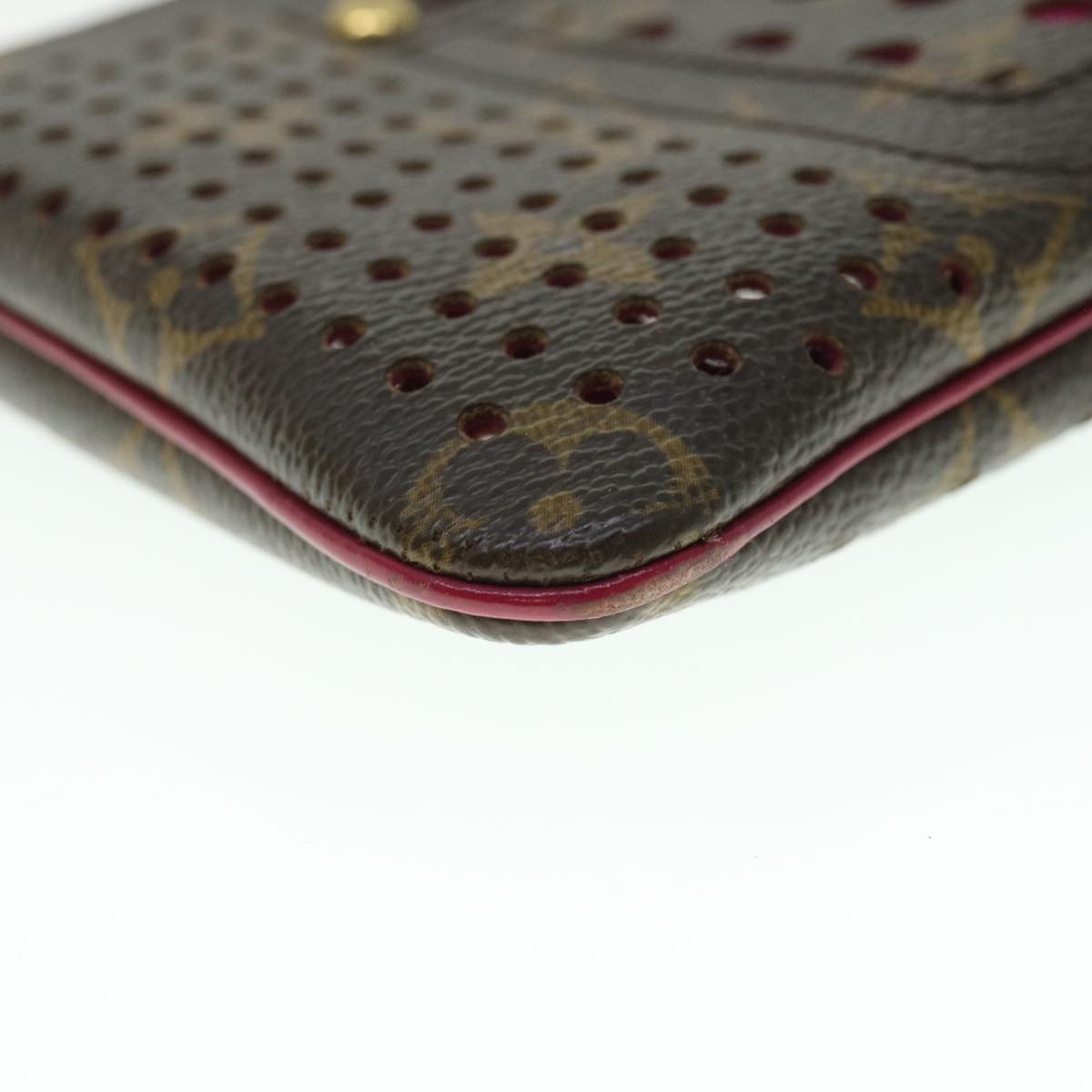 Louis Vuitton Pochette Plat, Brown, Canvas, clutch