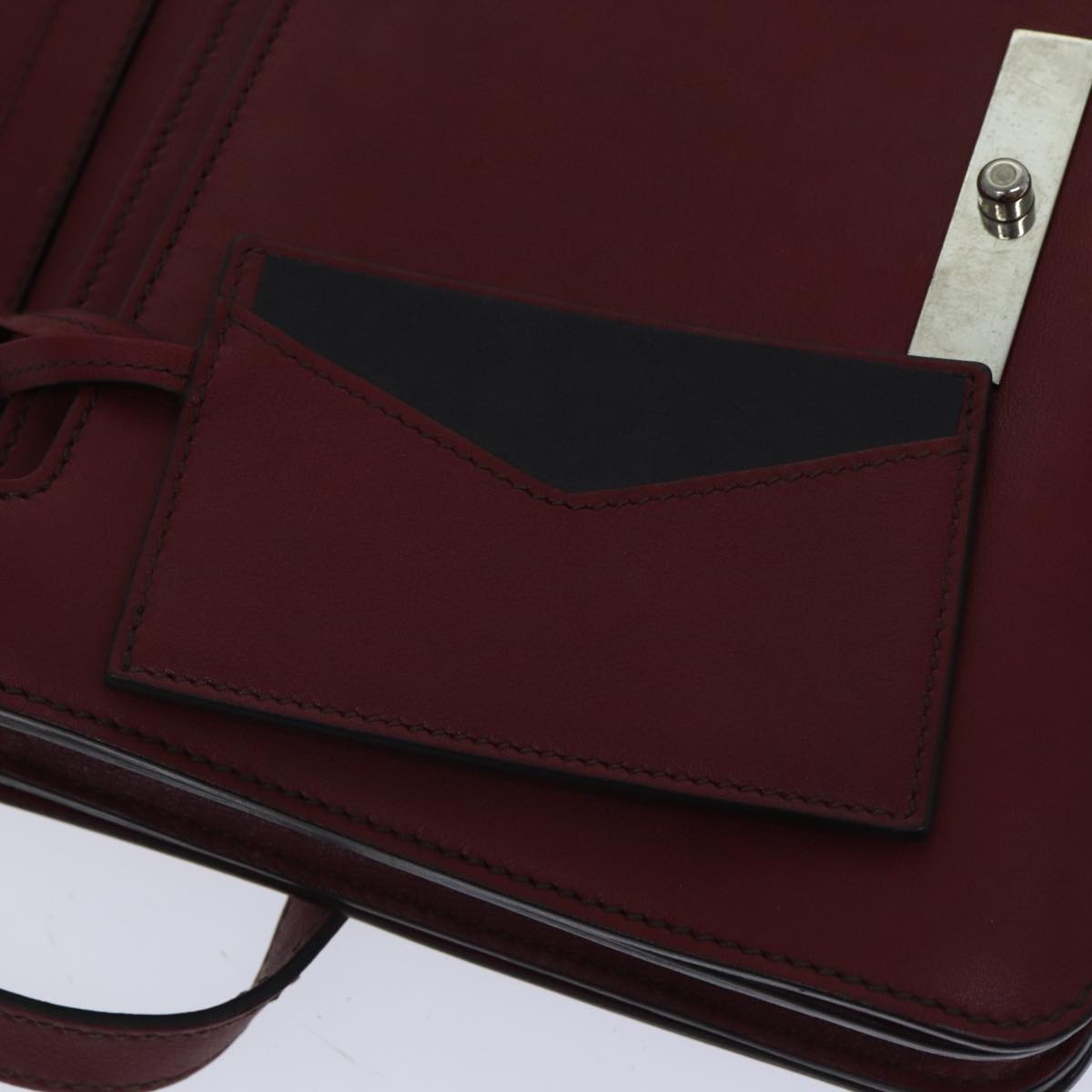 Cartier, Burgundy, Leather, shoulder