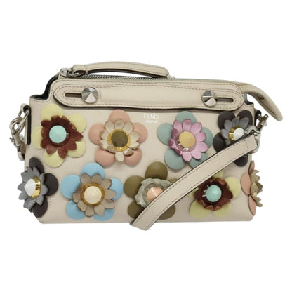 Fendi By The Way, Beige, Leather, handbag
