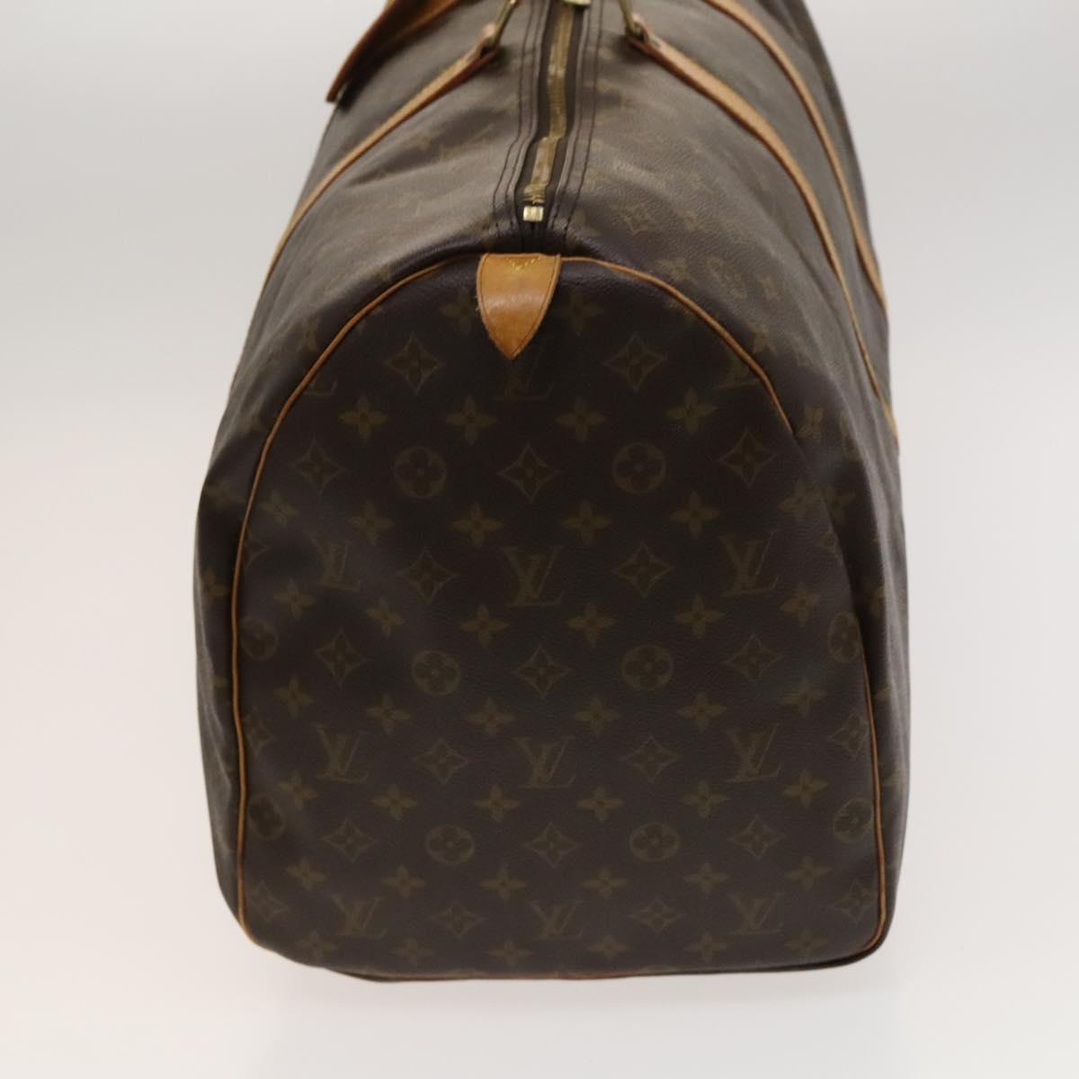 Louis Vuitton Keepall 60, Brown, Canvas, travel