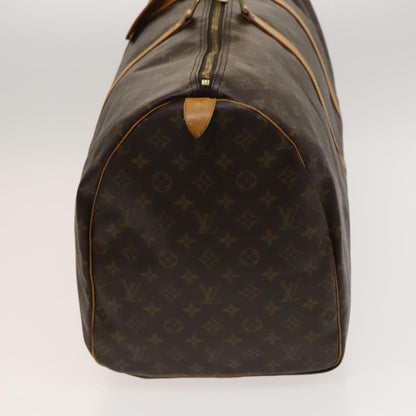 Louis Vuitton Keepall 60, Brown, Canvas, travel
