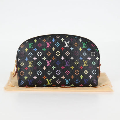Louis Vuitton Cosmetic pouch, Black, Canvas, clutch