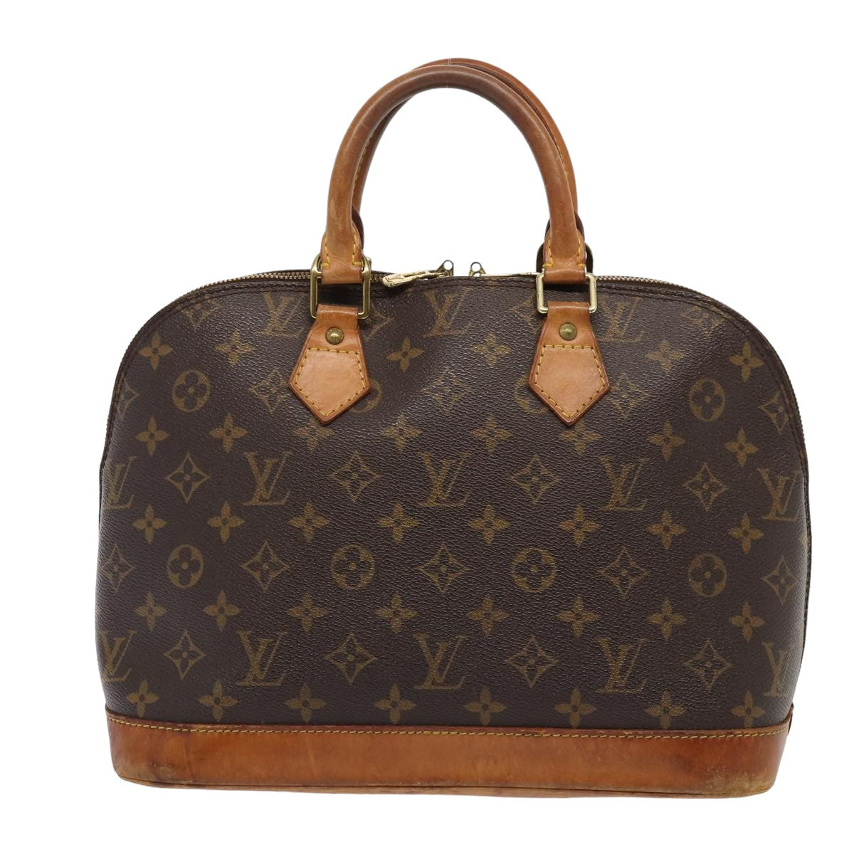 Louis Vuitton Alma, Brown, Canvas, handbag