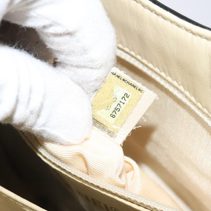 Chanel Chocolate bar, White, Leather, tote