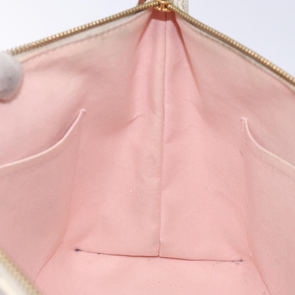 Louis Vuitton Lena PM, White, Canvas, shoulder