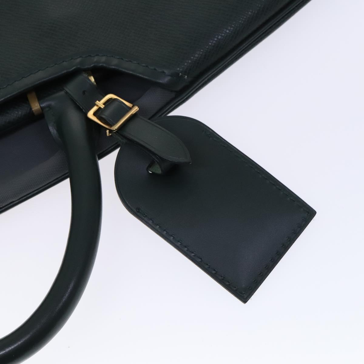 Louis Vuitton Garment case, Green, Leather, travel