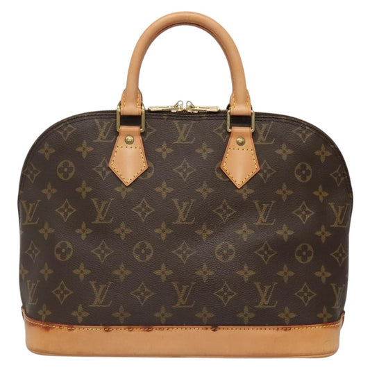 Louis Vuitton Alma, Brown, Canvas, handbag