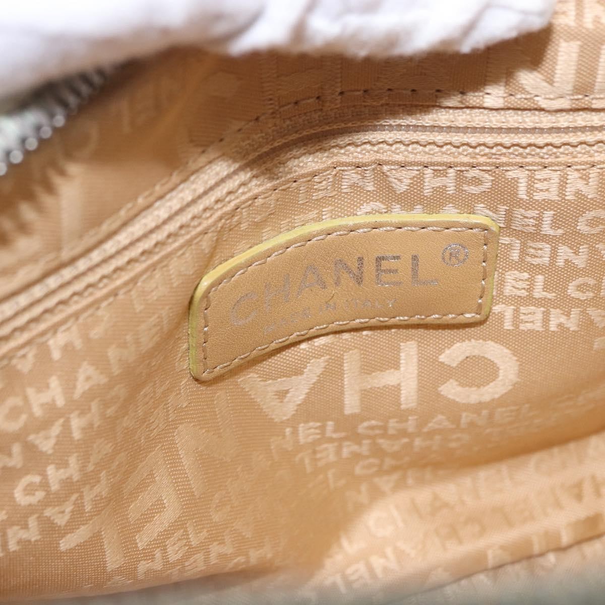 Chanel Lax Tassel Pebbled Leather, White, Leather, Handbag