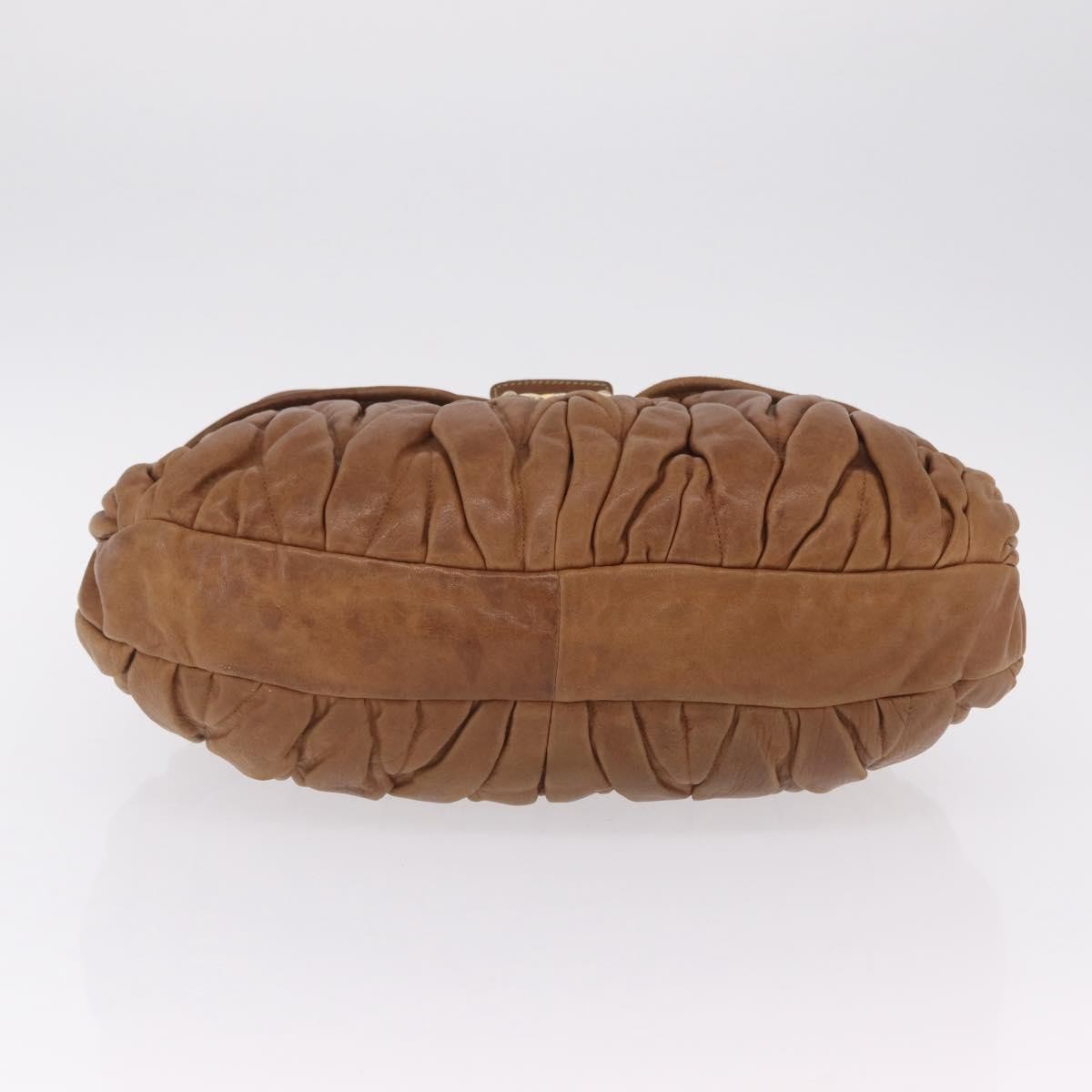 Miu Miu Coffer Convertible Hobo Matelasse Leather, Brown, Leather, Shoulder Bag