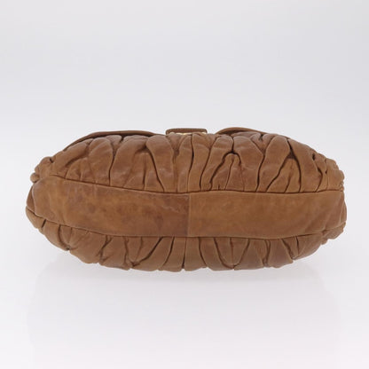 Miu Miu Coffer Convertible Hobo Matelasse Leather, Brown, Leather, Shoulder Bag