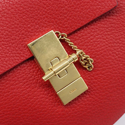 Chloe Drew Leather, Red, Leather, Crossbody Bag