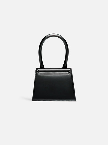 Jacquemus Le Chiquito Moyen Leather, Black, Leather, Handbag