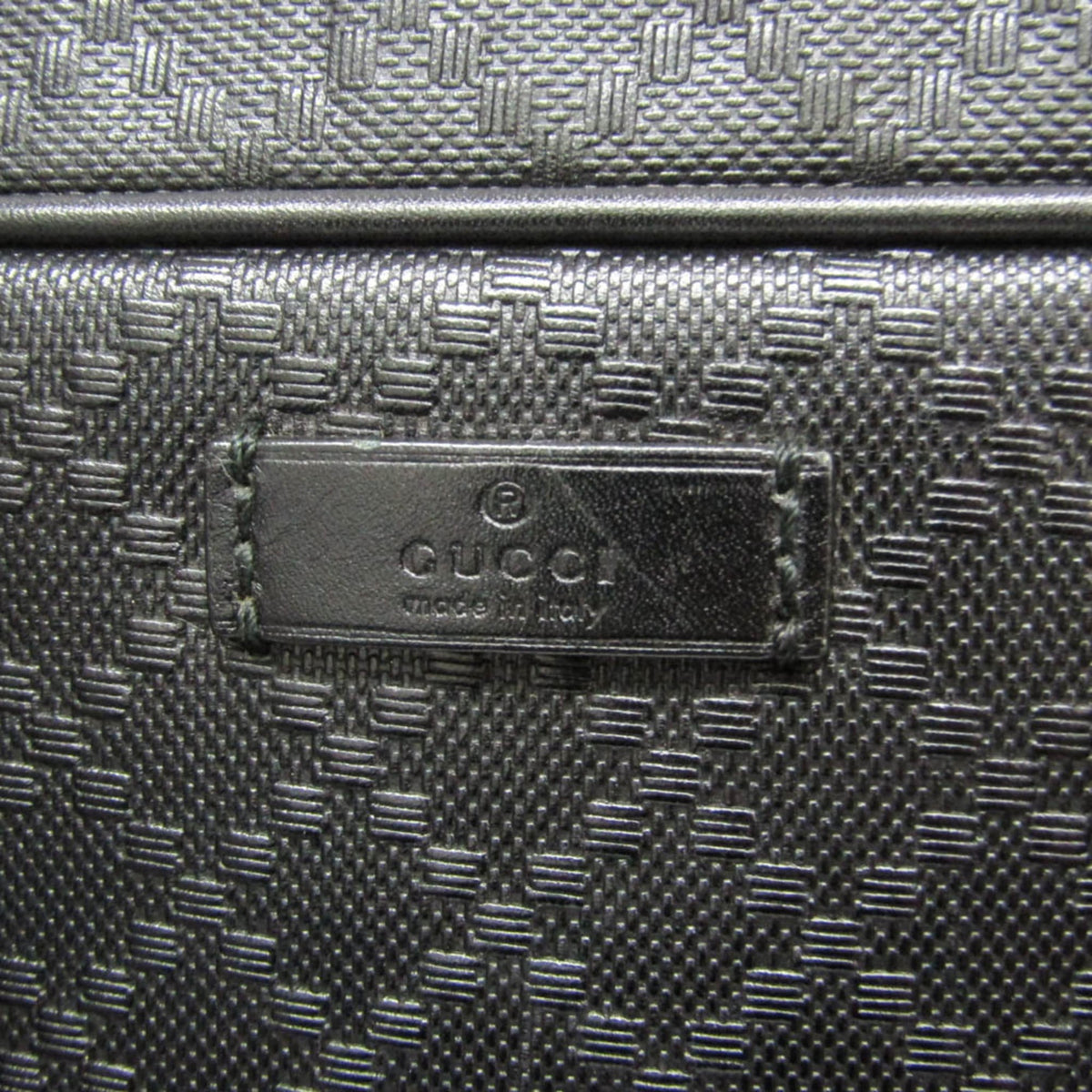 Gucci Bright Convertible Diamante Leather, Black, Leather, Briefcase
