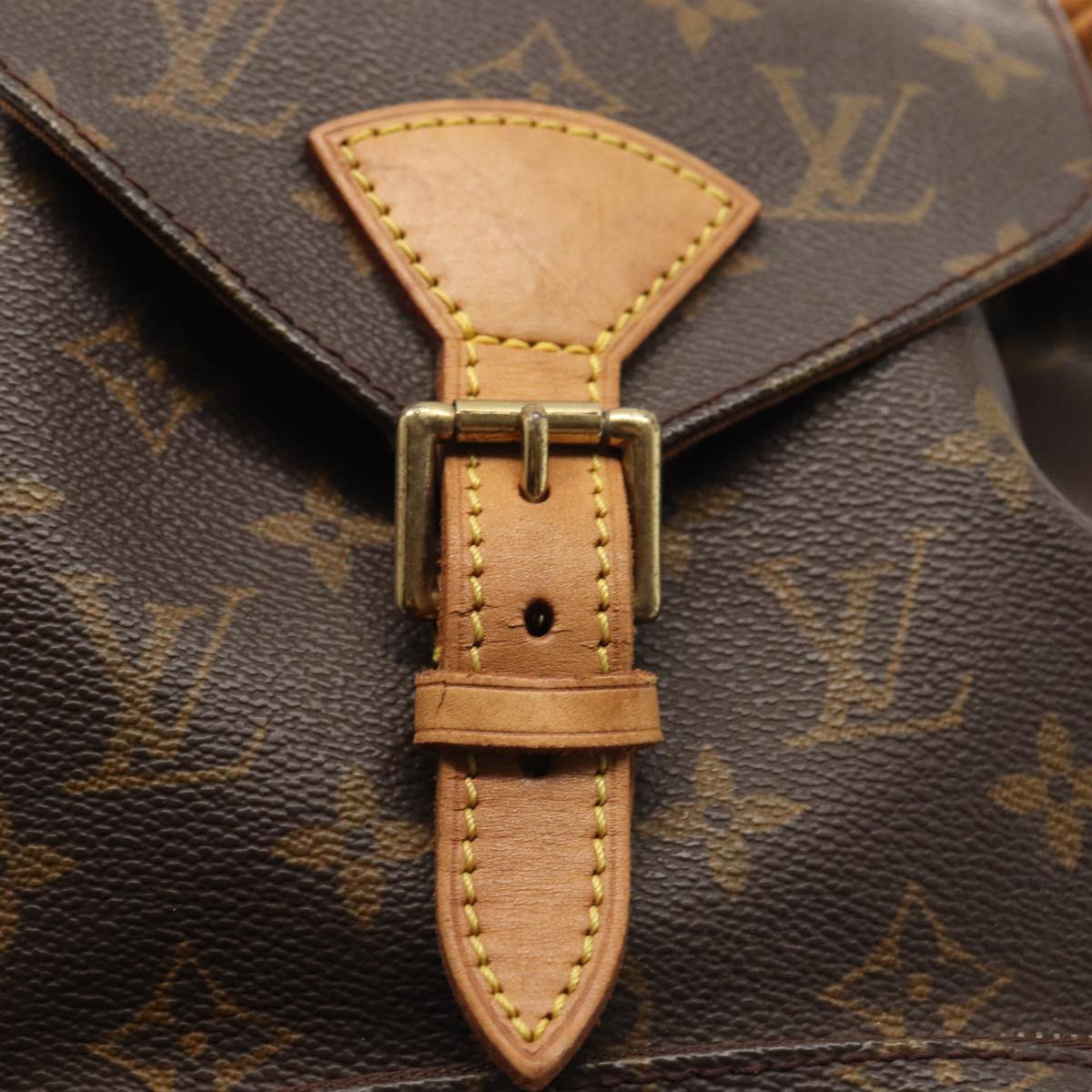 Louis Vuitton Montsouris, Brown, Canvas, backpack