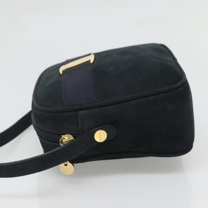 Salvatore Ferragamo Vara Bow camera Suede, Navy, Suede, Shoulder Bag