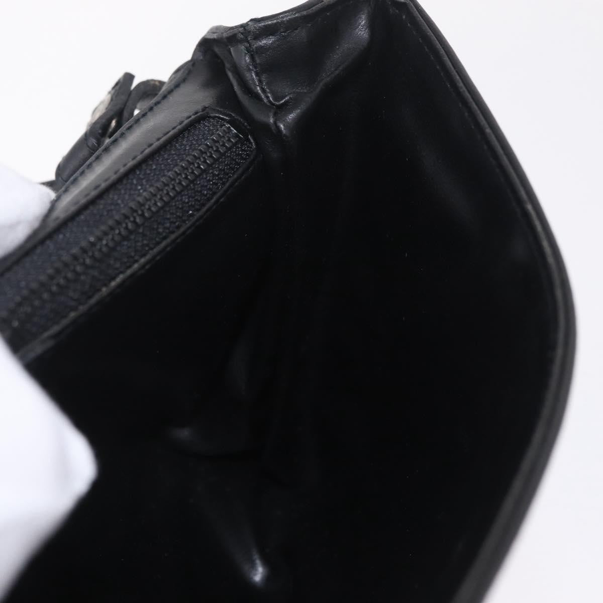 Celine Shoulder Leather, Black, Leather, Shoulder Bag