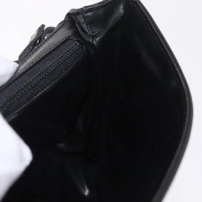 Celine Shoulder Leather, Black, Leather, Shoulder Bag