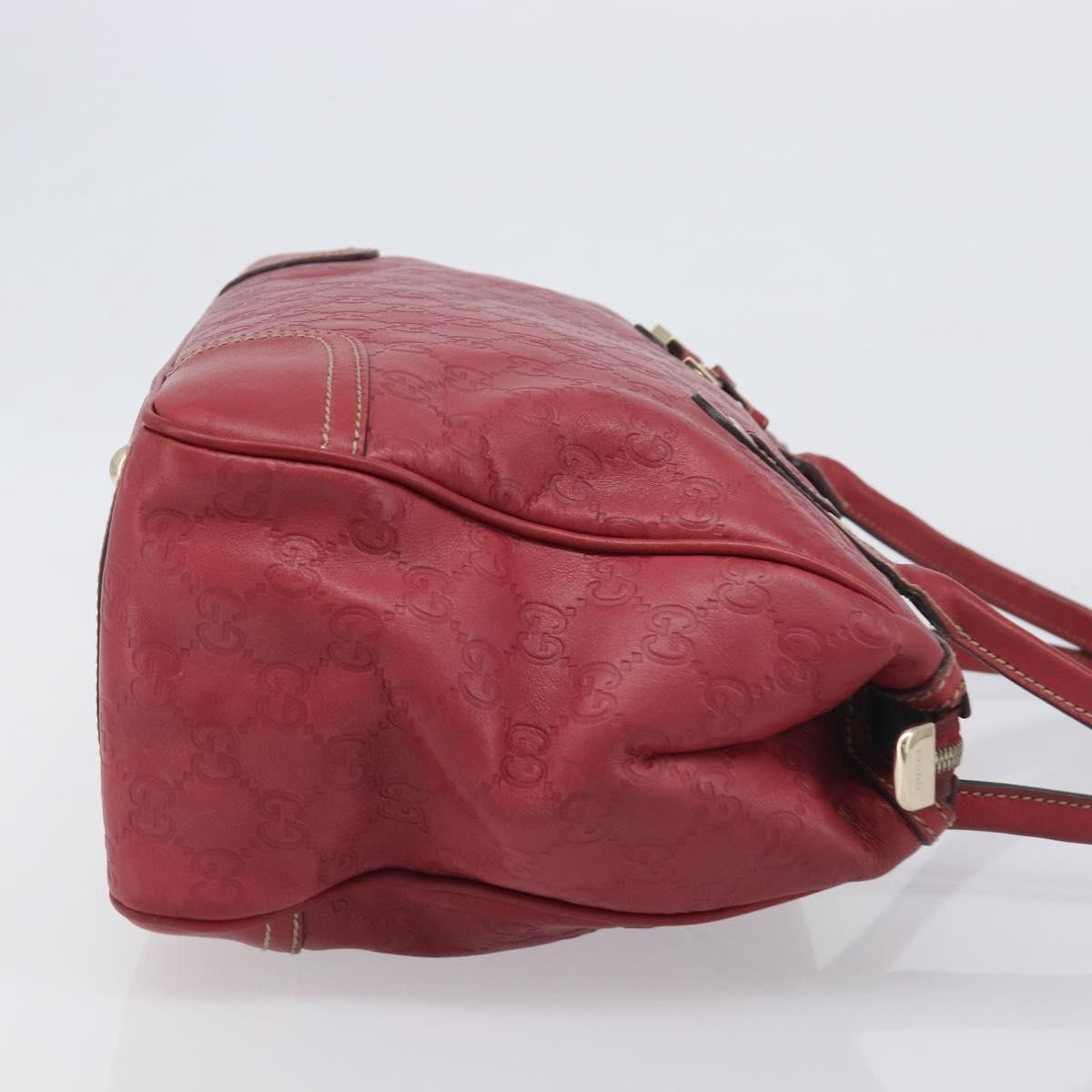 Gucci Princy Boston Guccissima Leather, Red, Leather, Handbag