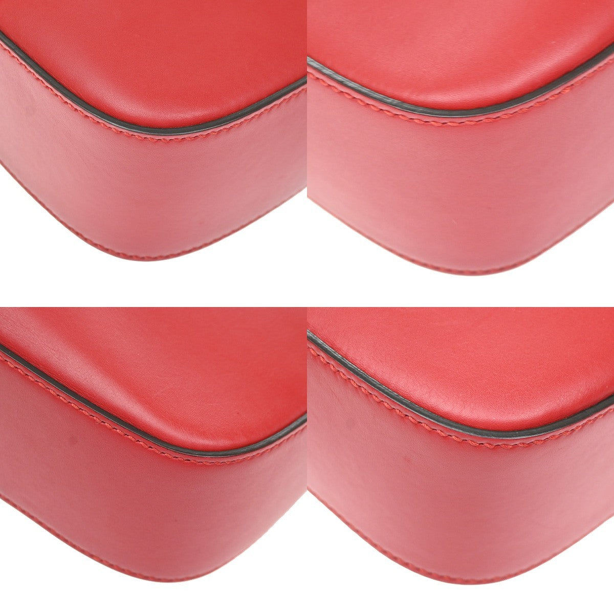 Gucci Bee Web Camera Leather, Red, Leather, Shoulder Bag