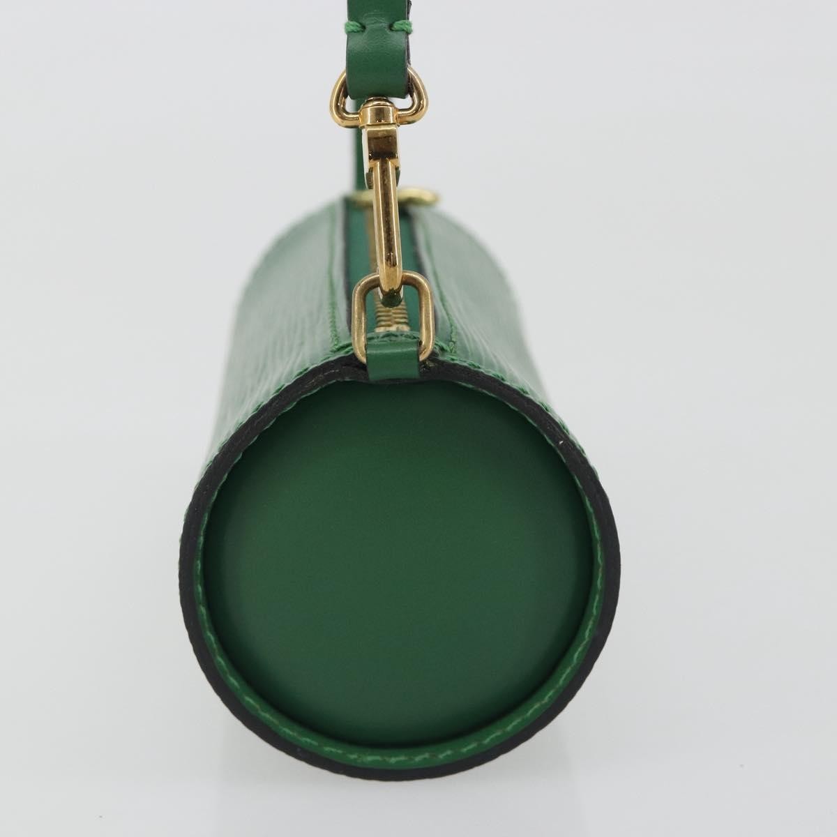 Louis Vuitton Soufflot Pochette Epi Leather, Green, Leather, Clutch