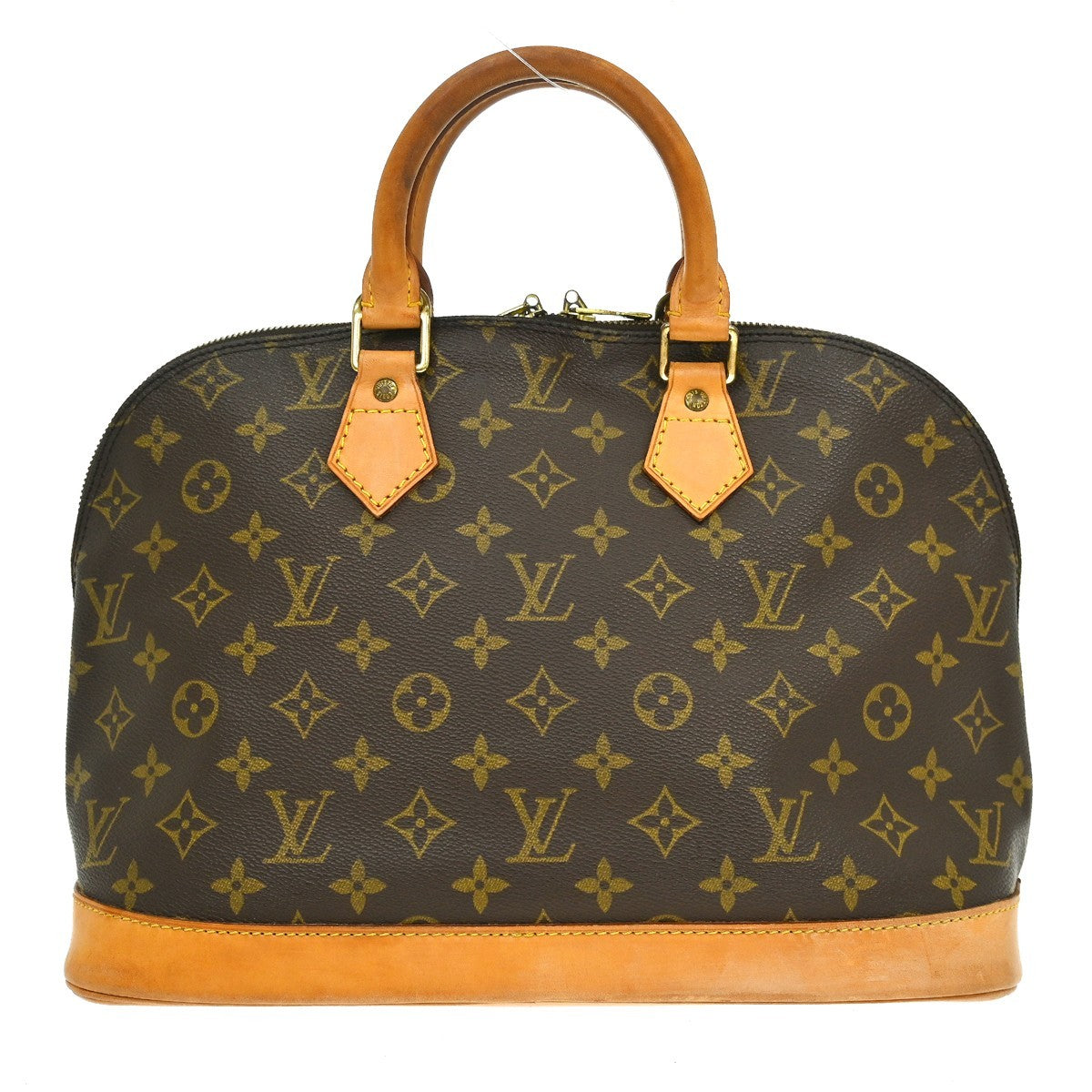 Louis Vuitton Alma Monogram, Brown, Canvas, Handbag