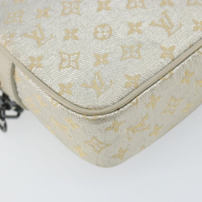 Louis Vuitton McKenna Mini Lin, Gold, Canvas, Tote bag