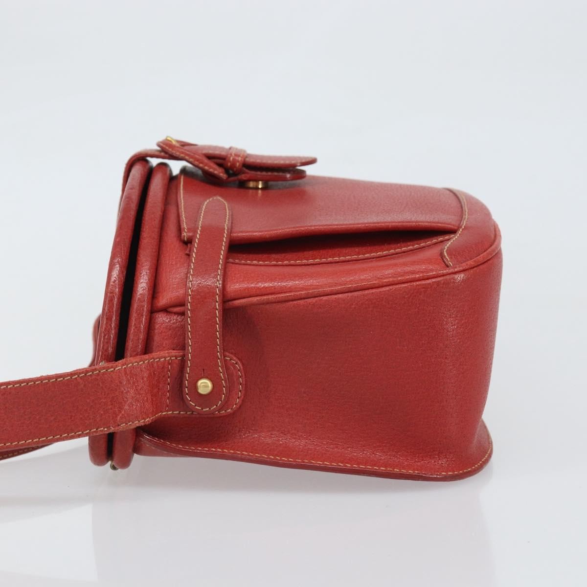 Gucci Vintage Leather, Red, Leather, Shoulder Bag