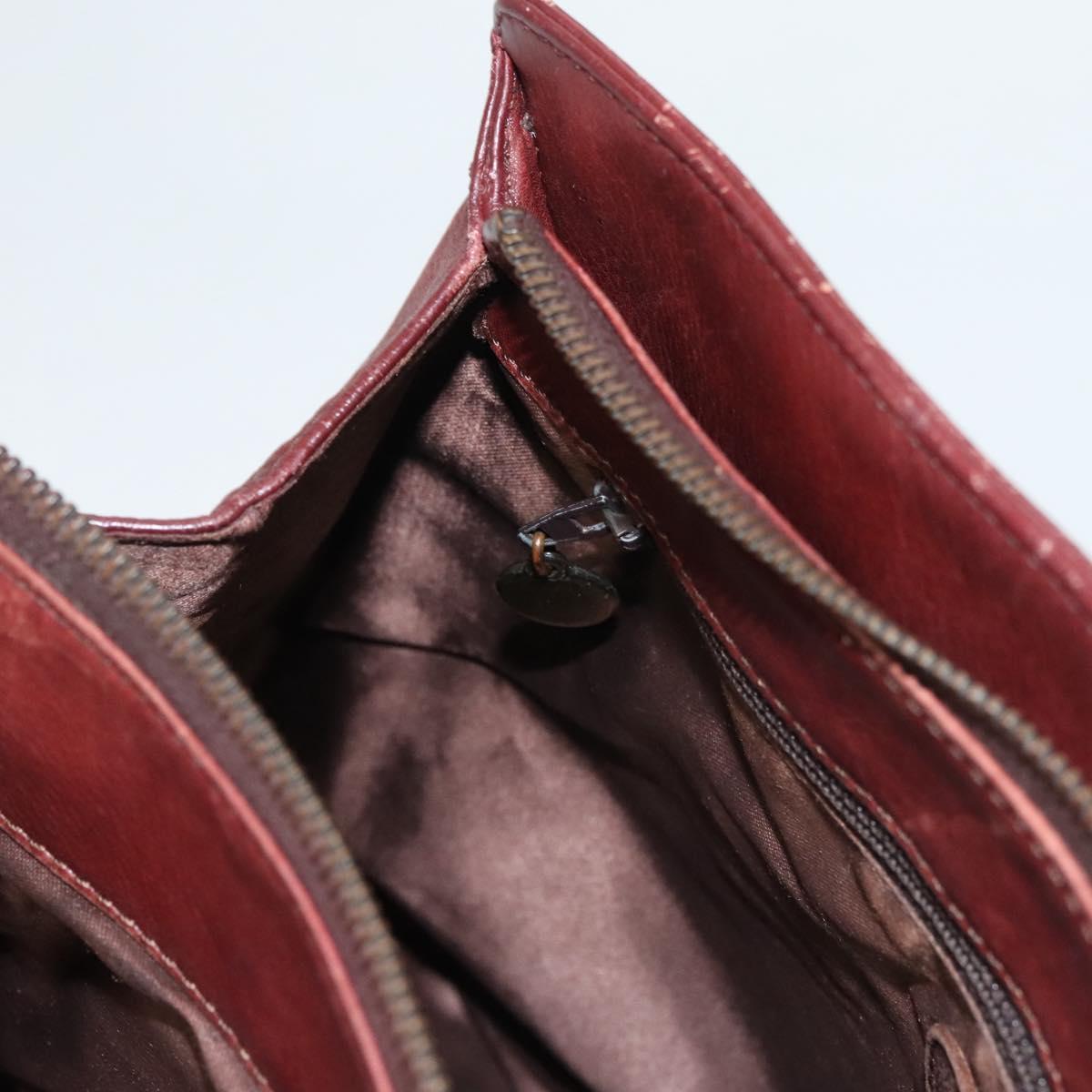 Chanel, Burgundy, Leather, handbag