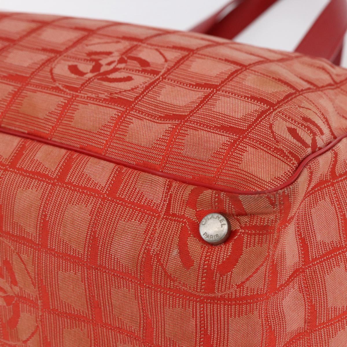 Chanel Travel Line Tote Nylon, RED, NYLON, Tote bag