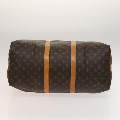 Louis Vuitton Keepall Bag Monogram Canvas, BROWN, CANVAS, Travel bag