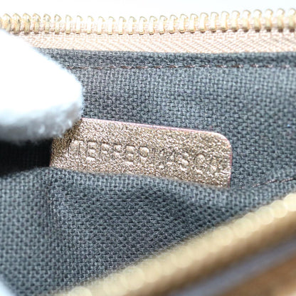 Burberry Lollard Shoulder Bag Haymarket Canvas with Leather, GOLD, LEATHER, Shoulder bag