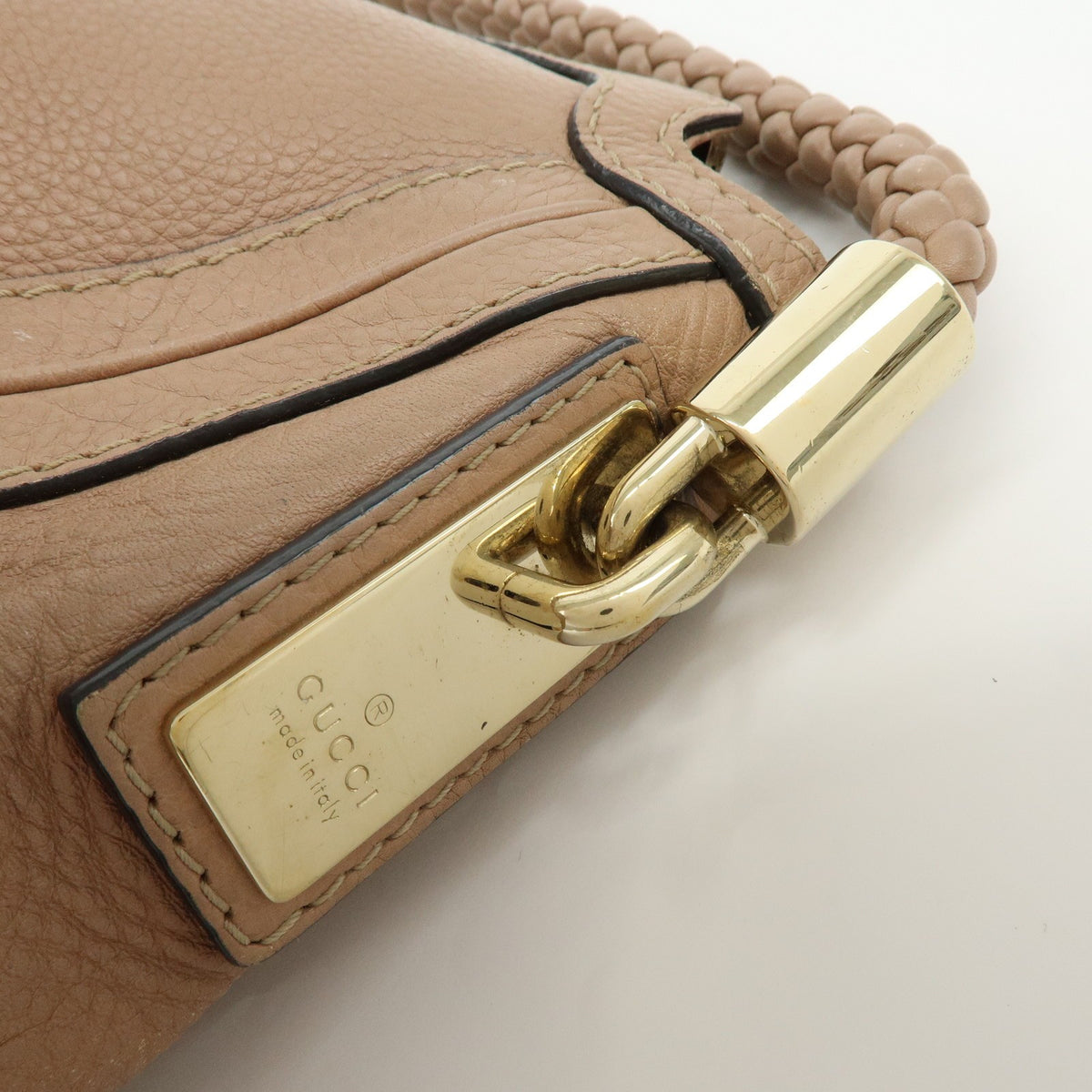 Gucci Bella Hobo Leather, Pink, Leather, Shoulder Bag
