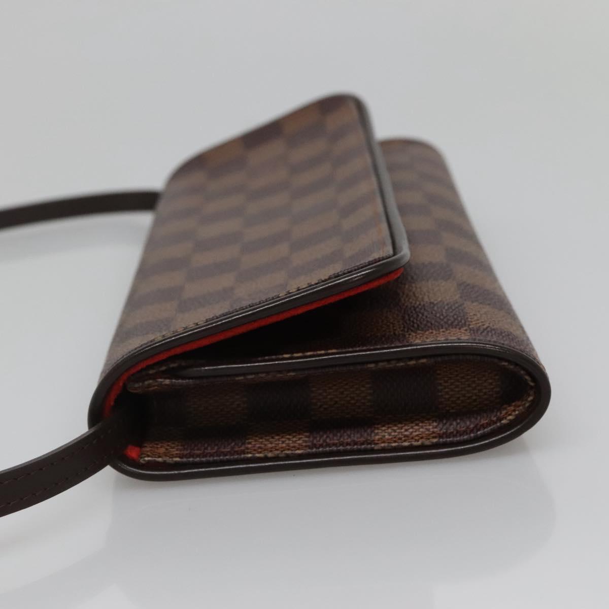 Louis Vuitton Twin, Brown, Canvas, shoulder