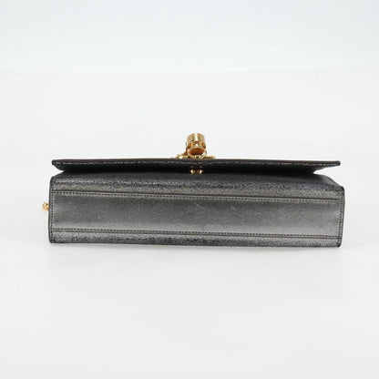 Saint Laurent Kate, Silver, Leather, shoulder