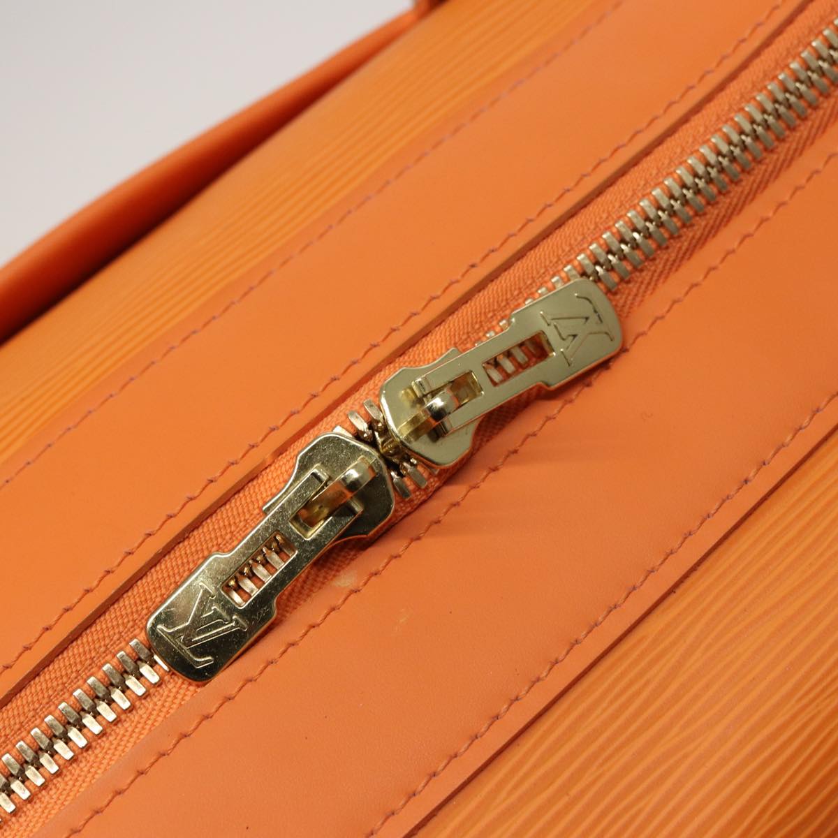 Louis Vuitton Danura, Orange, Leather, handbag